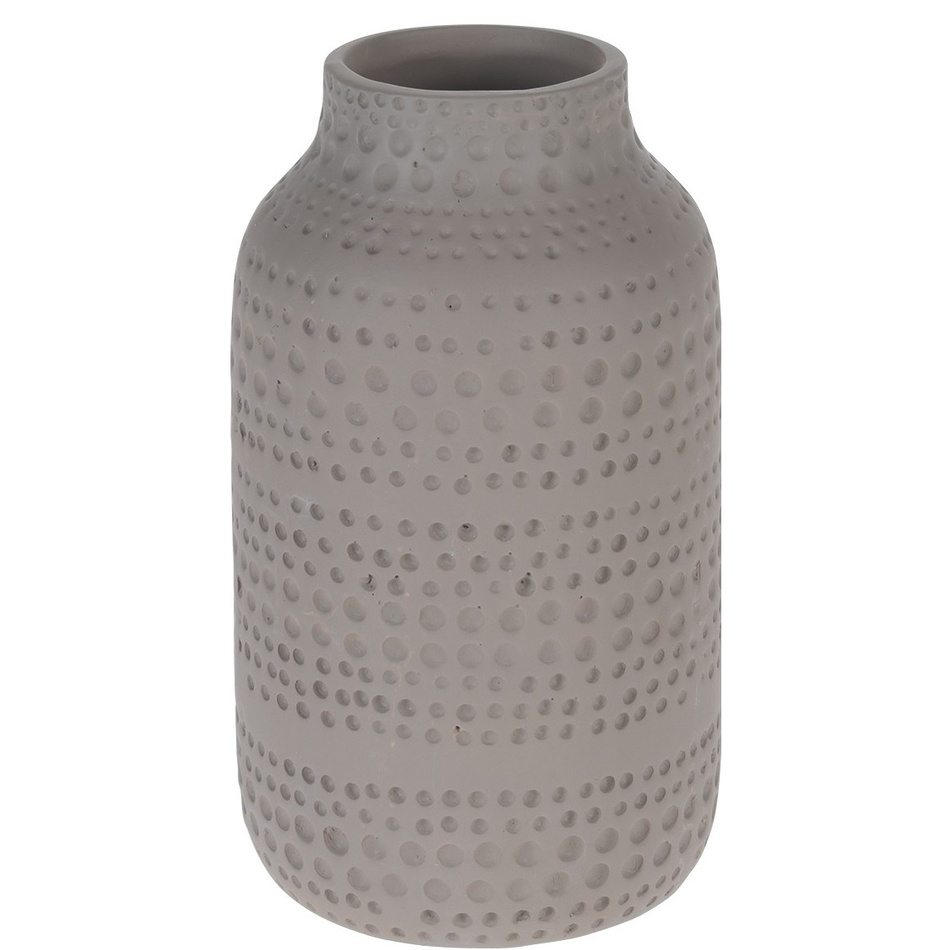 Koopman Asuan kerámia váza, barna, 19 cm