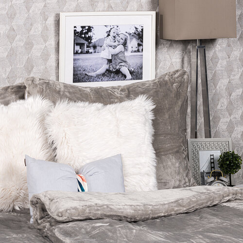 4Home posteljnina mikroflanela siva, 140 x 220 cm, 70 x 90 cm