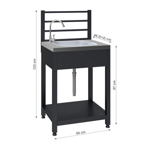 Cattara 14125 modul cu chiuvetă pentru bucătărieîn aer liber Torino 1