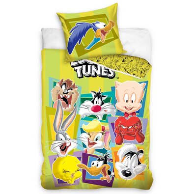 Looney Tunes gyermek pamut ágynemű, 140 x 200 cm, 70 x 80 cm