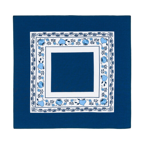 Podkładka ze wzorem cebulowym niebieski, 40 x 40 cm