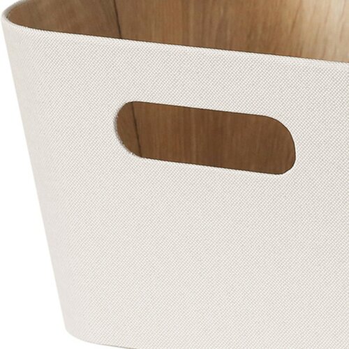 Set de 2 coșuri de depozitare Kitchisimo 27 × 27 ×16 cm, crem