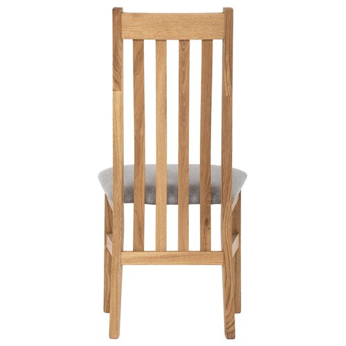 Scaun de sufragerie din lemn masiv SIL2, stejar,gri