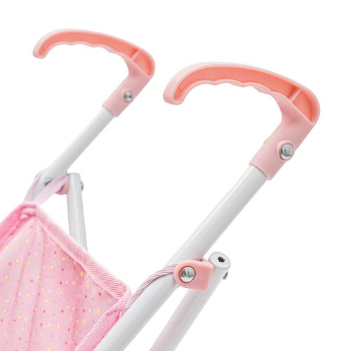 Baby Mix Cărucior de golf pliabil pentru păpuși Tara roz, 54 x 28 x 50 cm