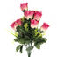 Umelá kytica Ruže ružová, 42 cm