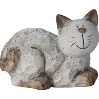 Садова керамічна декорація Кішка сидить, 16,7x 12,2 x 10,2 см