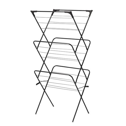 Uscător de rufe Aldotrade CAMILLA negru, 62 x 51 x 136,5 cm