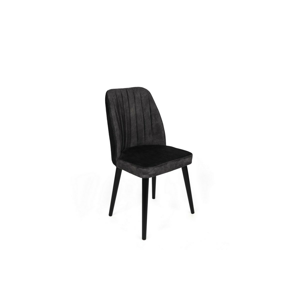 Súprava jedálenských stoličiek Alfa Anthracite and Black, 2 ks