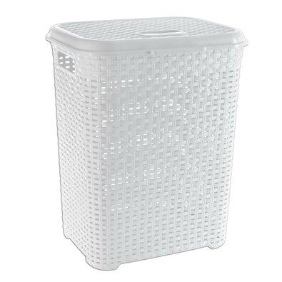 Orion Kôš na špinavú bielizeň RATAN WHITE, biela