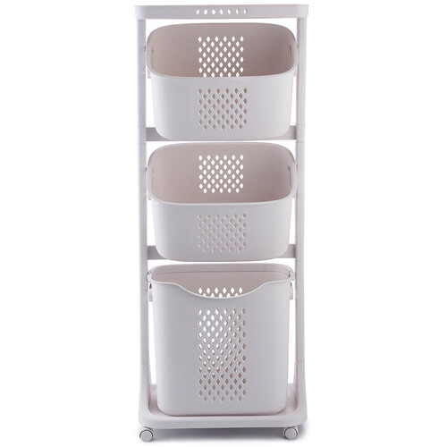 4Home Uniwersalne kosze na kółkach TRIS, 3 piętra