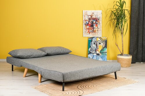 Sofa rozkładana Folde 2 jasnoszara