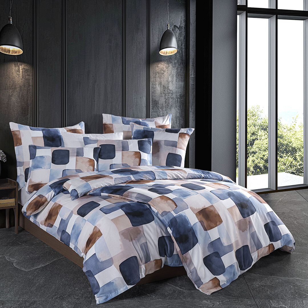 BedTex Pościel satynowa Echo, 140 x 200 cm, 70 x 90 cm, 140 x 200 cm, 70 x 90 cm