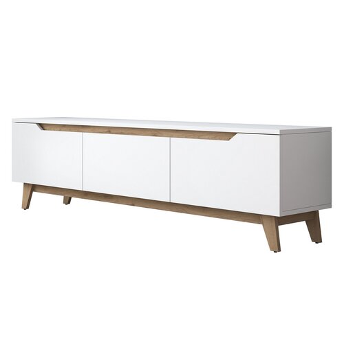 Dite White and Walnut TV-asztal