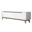 Dite White and Walnut TV-asztal