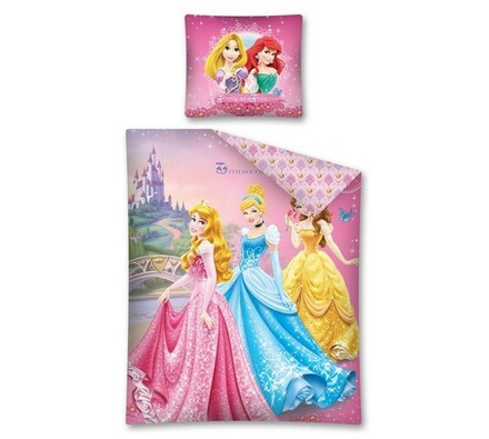Detské obliečky Princezny, 140 x 200 cm, 70 x 80 cm