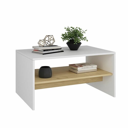 Konferenční stolek Apollon White and Sapphire Oak