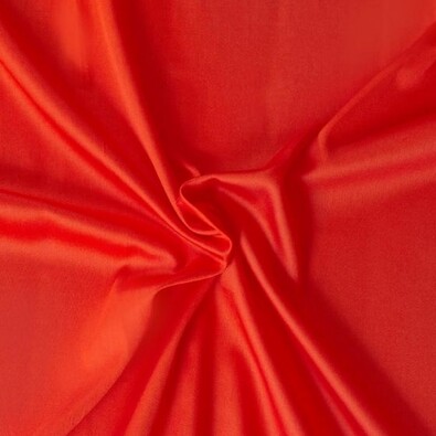 Saténové prestieradlo červená, 100 x 200 cm