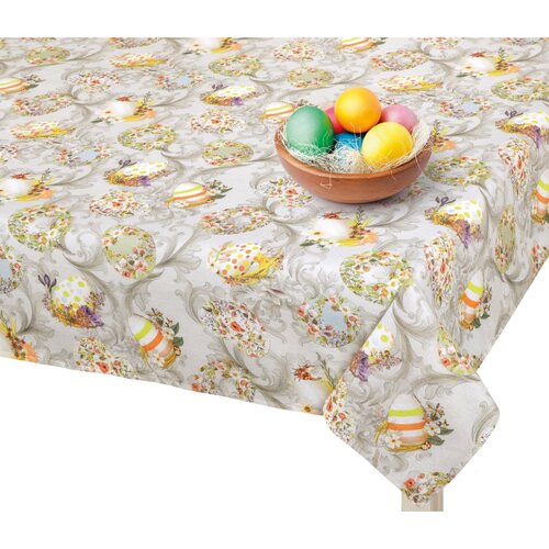 Bellatex Pashmina Velikonoce Vajíčko šedá, 100 x100 cm