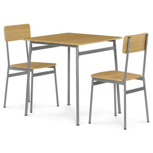 Jídelní set pro 2 osoby CORE Wild Oak, šedá konstrukce