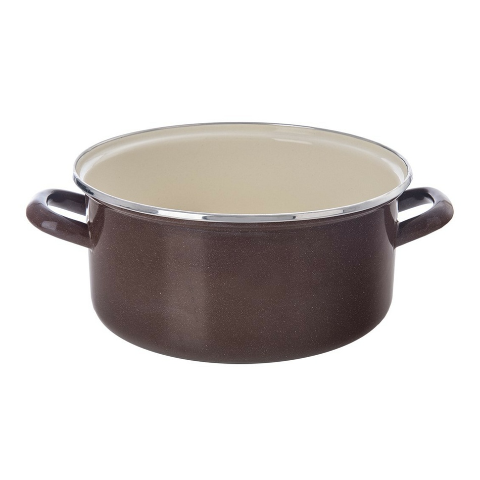 Orion Smaltovaný kastról s lemom Brown, 4 l, 4 l