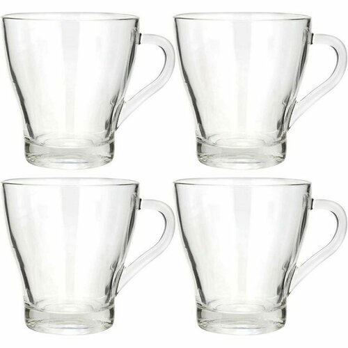 EH Zestaw kubków szklanych Clear 300 ml, 4 szt.