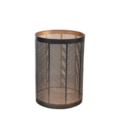 In Decor Kovový svícen Line črna, 12 x 12 x 18 cm