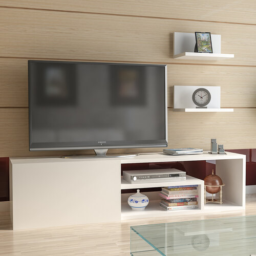 TV-Lowboard Zeplin White