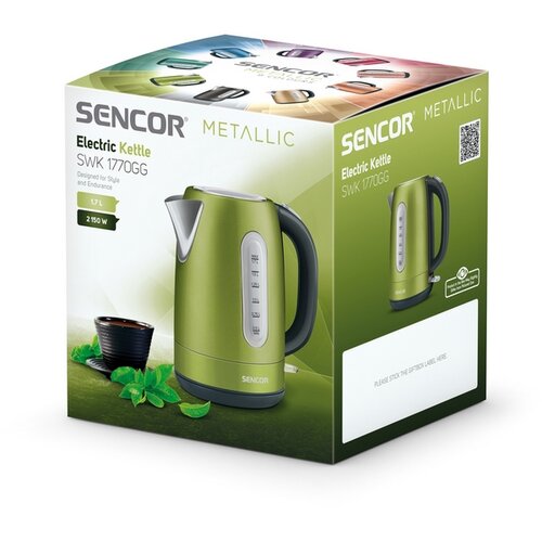 Sencor SWK 1770GG vízforraló, zöld