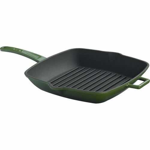 LAVA Metal Litina ponev z pokrovom zelena, 28 x 28cm