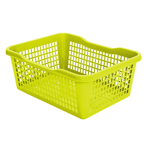 Plastový košík 29,8 x 19,8 x 9,8 cm, zelená