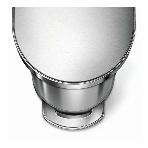 Simplehuman Coș de gunoi cu pedală Slim 45 l, inox