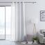 Restilo Фіранка Dots Eyelets срібний, 140 x 250 см