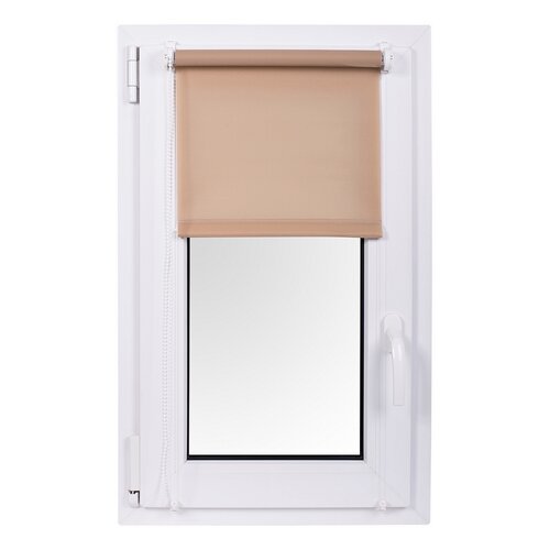 Рулонна штора MINI Rainbow Line бежева, 68 x 210 см
