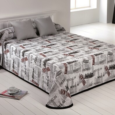 Narzuta Dalia 3 Negro New York, 220 x 240 cm, 2 ks 40 x 40 cm