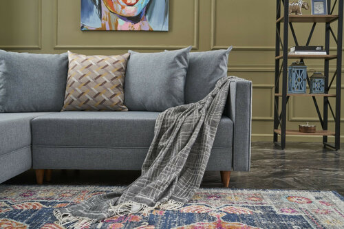 Eckschlafsofa Aydam Left Blue