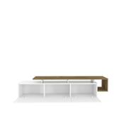 Televízny stolík Pia White and Walnut