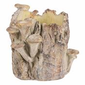 Opakowanie betonowe - pień z grzybami, 19 x 17 x16 cm