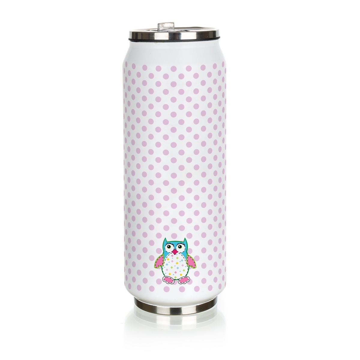 Banquet Termoska Be cool Owl 430 ml, ružová