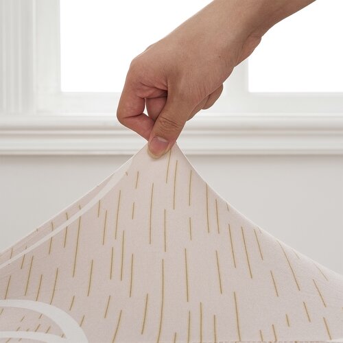 4Home Stuhlhusse Abstrakt beige, 45-50 cm, 2er-Set