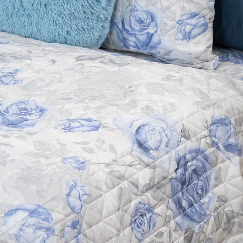 4Home Prekrivalo za posteljo Roses in blue, 220 x240 cm + 2x 40 x 40 cm