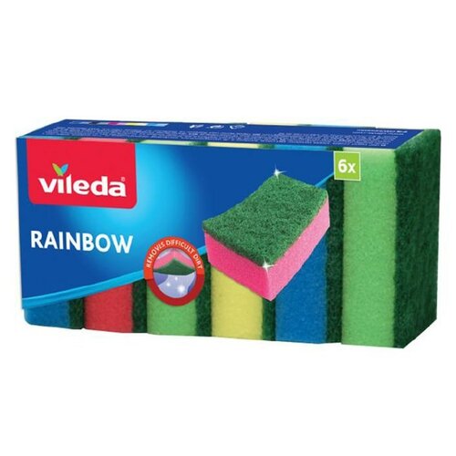 Vileda Rainbow gąbka, 6 szt.