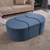 Taburet Alya Puf Blue