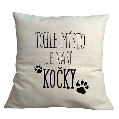 Bohemia Gifts Prevleka za blazino - Mesto zamačke, 40 x 40 cm