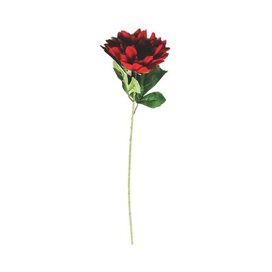 Sztuczny kwiat Dahlia czerwony, 68 cm