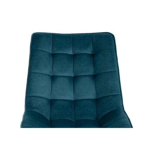 Scaune de sufragerie VELVET, culoare petrol, 4buc.