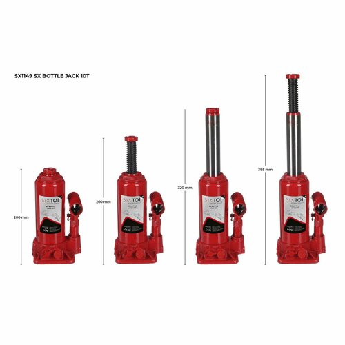 Sixtol Hydraulic Doll Jack SX BOTTLE JACK , 10 t