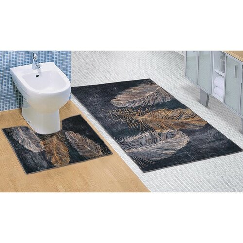 Bellatex Komplet kopalni predpražniki Pírko 3D, 60x 100 cm, 60 x 50 cm