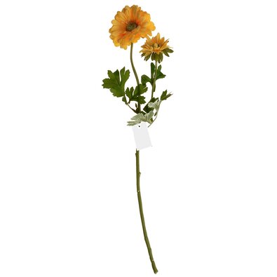 Floare artificială Gerbera 60 cm, galben