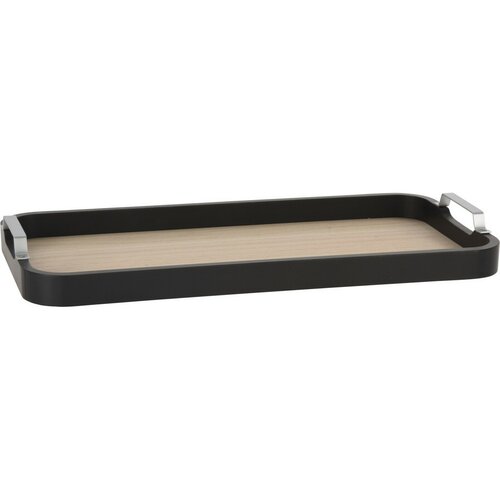 Serviertablett-Set Refreshment 2 Stück, Schwarz