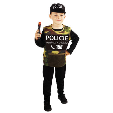 Costum de polițist pentru copii Rappa, mărime. S